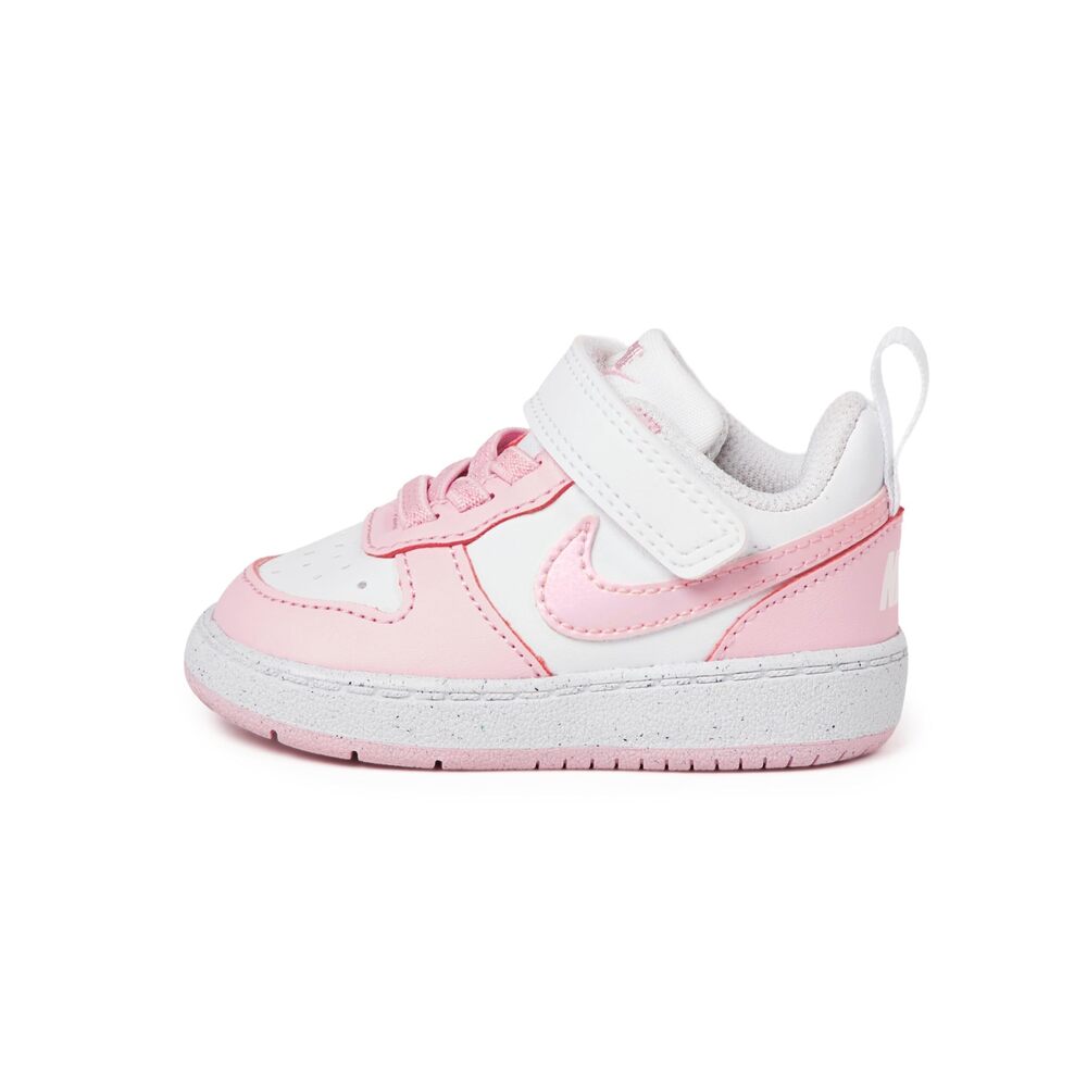 Nike Baby/Toddler Court Borough Low Recraft Shoes, White/Pink Foam, 4C
